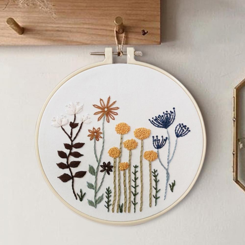 Embroidery Starter Kit with Pattern and Instructions, Cross Stitch